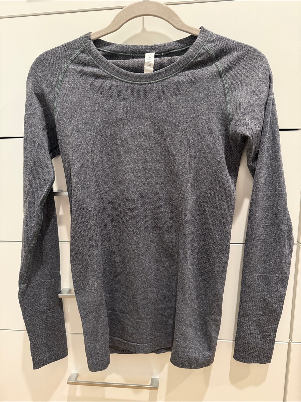 Lululemon Charcoal Long Sleeve Athletic Top